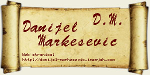 Danijel Markešević vizit kartica
